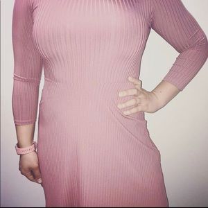 Mauve Long Sleeve Dress